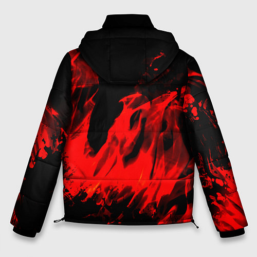 Мужская зимняя куртка Красное пламя / 3D-Красный – фото 2