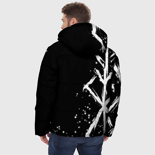 Мужская зимняя куртка Знак жертвы из аниме берсерк / 3D-Черный – фото 4