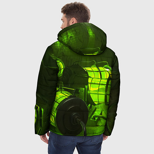 Мужская зимняя куртка STALKER 2 капсулы осознания / 3D-Черный – фото 4