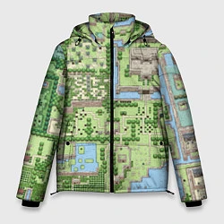 Куртка зимняя мужская Zelda: карта, цвет: 3D-светло-серый
