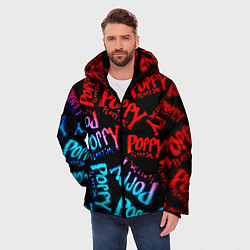 Куртка зимняя мужская Хагги ваги неон градиент, цвет: 3D-красный — фото 2