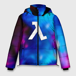 Куртка зимняя мужская Half life neon freeman, цвет: 3D-черный