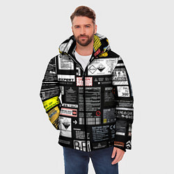 Куртка зимняя мужская Инженерные шильдики, цвет: 3D-черный — фото 2