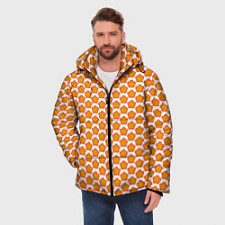 Куртка зимняя мужская Мягкие звездочки, цвет: 3D-светло-серый — фото 2