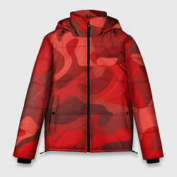 Куртка зимняя мужская Красный камуфляж крупный, цвет: 3D-светло-серый