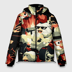 Куртка зимняя мужская Чикен Ган заварушка, цвет: 3D-черный