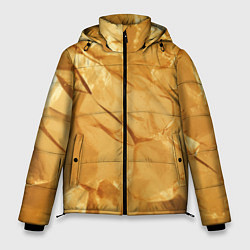 Куртка зимняя мужская Золотая поверхность камня, цвет: 3D-красный