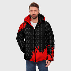 Куртка зимняя мужская Дестини паттерн шутер краски, цвет: 3D-черный — фото 2