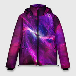 Куртка зимняя мужская Фантастическая галактика, цвет: 3D-красный