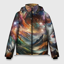 Куртка зимняя мужская Горы и блеск, цвет: 3D-светло-серый