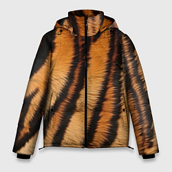 Куртка зимняя мужская Тигровая шкура, цвет: 3D-черный