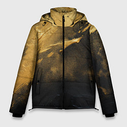 Куртка зимняя мужская Золотое напыление на черном, цвет: 3D-светло-серый