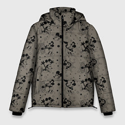 Куртка зимняя мужская Микки Маус матрос - паттерн, цвет: 3D-светло-серый