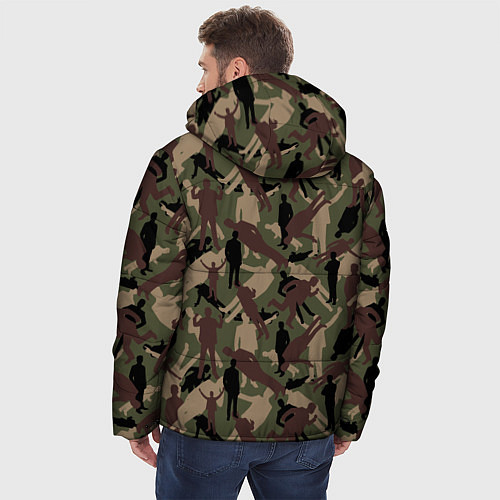 Мужская зимняя куртка Бизнесмен - камуфляж / 3D-Черный – фото 4