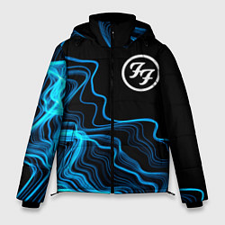 Куртка зимняя мужская Foo Fighters sound wave, цвет: 3D-черный