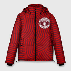 Куртка зимняя мужская Manchester United отпечатки, цвет: 3D-красный
