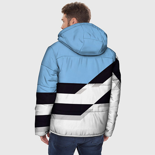 Мужская зимняя куртка Tottenham sport geometry / 3D-Черный – фото 4