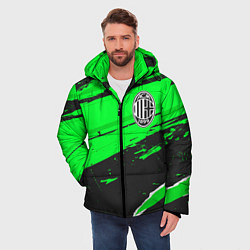 Куртка зимняя мужская AC Milan sport green, цвет: 3D-черный — фото 2