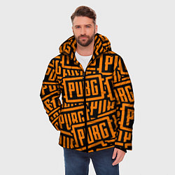 Куртка зимняя мужская PUBG pattern game, цвет: 3D-черный — фото 2
