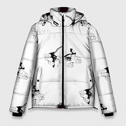 Куртка зимняя мужская Вырываются из футболки, цвет: 3D-светло-серый