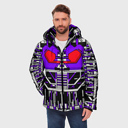 Куртка зимняя мужская Броня шоквейва трансформеры, цвет: 3D-светло-серый — фото 2