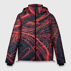 Куртка зимняя мужская Раскаленные нити, цвет: 3D-светло-серый