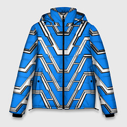 Куртка зимняя мужская Техно броня синяя, цвет: 3D-красный