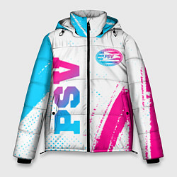 Куртка зимняя мужская PSV neon gradient style вертикально, цвет: 3D-черный