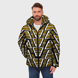 Куртка зимняя мужская Техно броня жёлтая, цвет: 3D-черный — фото 2