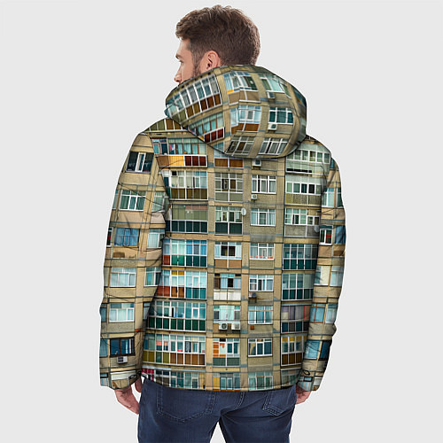 Мужская зимняя куртка Панельный дом / 3D-Черный – фото 4