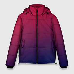 Куртка зимняя мужская Gradient red-blue, цвет: 3D-светло-серый