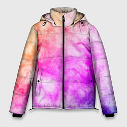 Куртка зимняя мужская Colorful smoke 1, цвет: 3D-светло-серый