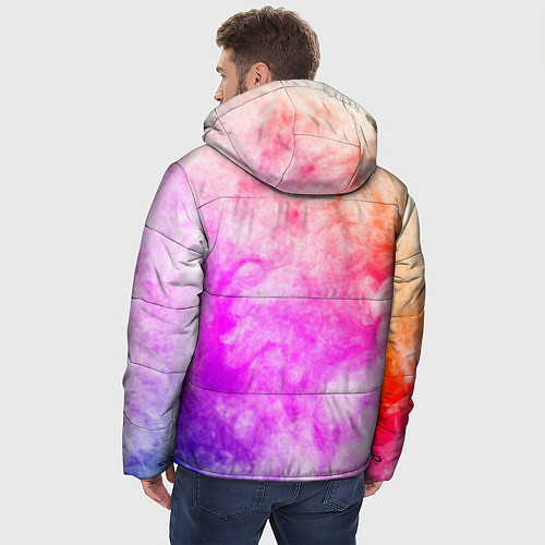 Мужская зимняя куртка Colorful smoke 1 / 3D-Красный – фото 4