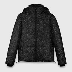 Куртка зимняя мужская Текстура мокрый асфальт тёмный серый, цвет: 3D-светло-серый