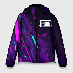 Куртка зимняя мужская PUBG neon gaming, цвет: 3D-черный