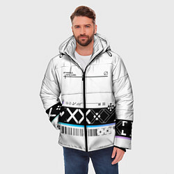 Куртка зимняя мужская Printstream white - скин CS, цвет: 3D-черный — фото 2