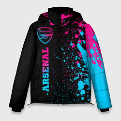 Куртка зимняя мужская Arsenal - neon gradient по-вертикали, цвет: 3D-черный