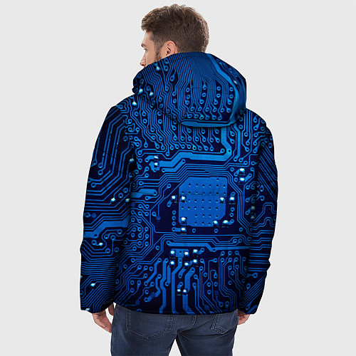 Мужская зимняя куртка Текстолит / 3D-Черный – фото 4