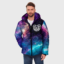 Куртка зимняя мужская Radiohead space rock, цвет: 3D-черный — фото 2