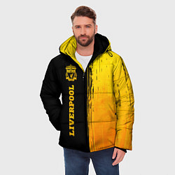 Куртка зимняя мужская Liverpool - gold gradient по-вертикали, цвет: 3D-черный — фото 2