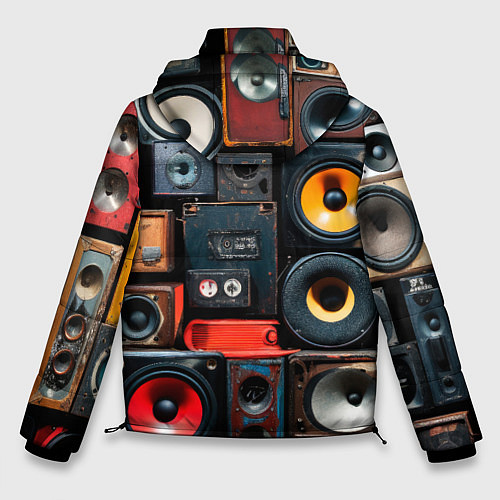 Мужская зимняя куртка Audio speaker / 3D-Красный – фото 2