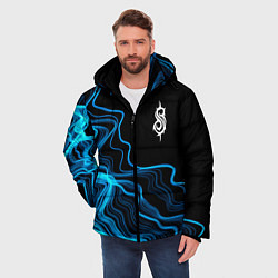 Куртка зимняя мужская Slipknot sound wave, цвет: 3D-черный — фото 2