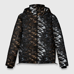 Куртка зимняя мужская Блестящая металлическая броня, цвет: 3D-светло-серый