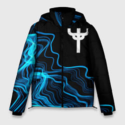 Куртка зимняя мужская Judas Priest sound wave, цвет: 3D-черный