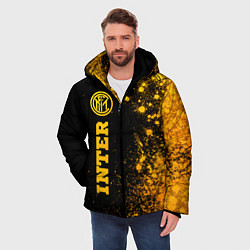 Куртка зимняя мужская Inter - gold gradient по-вертикали, цвет: 3D-черный — фото 2