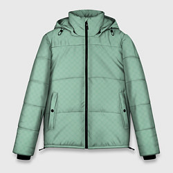 Куртка зимняя мужская Светлый серо-зелёный однотонный паттерн, цвет: 3D-черный