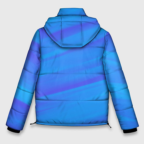 Мужская зимняя куртка Россия - синие волны / 3D-Красный – фото 2