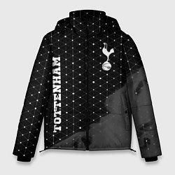 Куртка зимняя мужская Tottenham sport на темном фоне вертикально, цвет: 3D-черный
