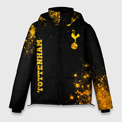 Куртка зимняя мужская Tottenham - gold gradient вертикально, цвет: 3D-черный