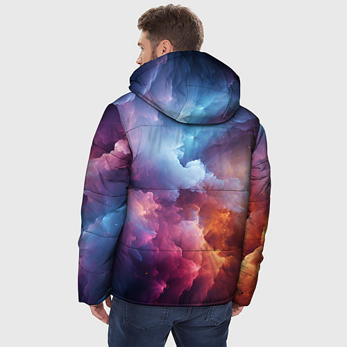 Мужская зимняя куртка Облачный космос / 3D-Черный – фото 4
